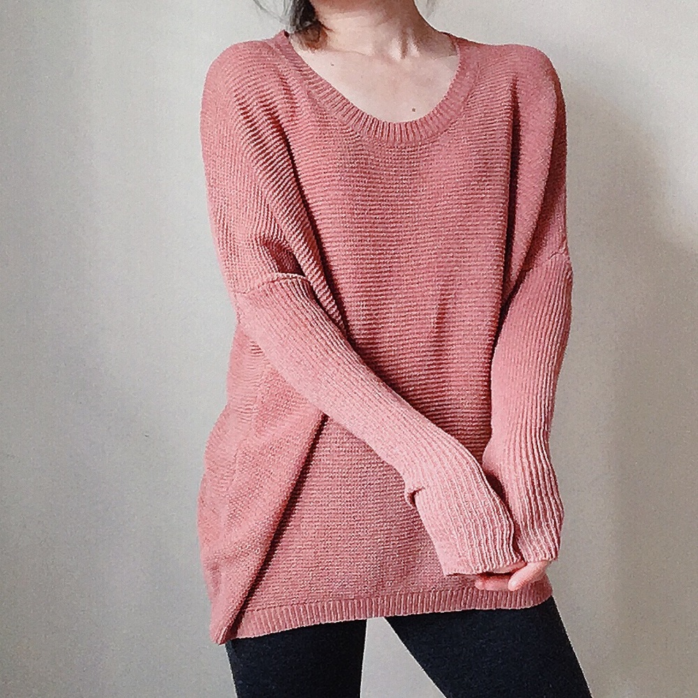 BOGO: Miracle salmon oversized thin sweater